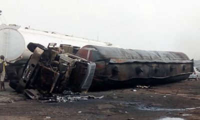 tanker burnt in Ibadan