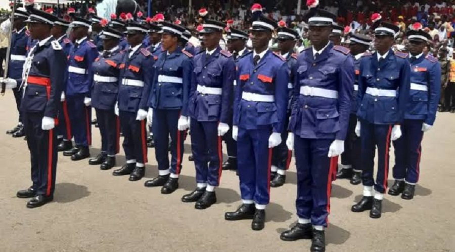 NSCDC Pulls Down