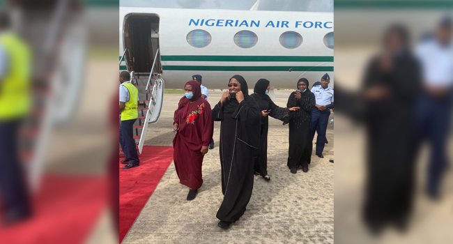 Aisha Buhari Returns To Nigeria After Six Months In Dubai