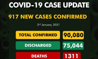 917 new cases