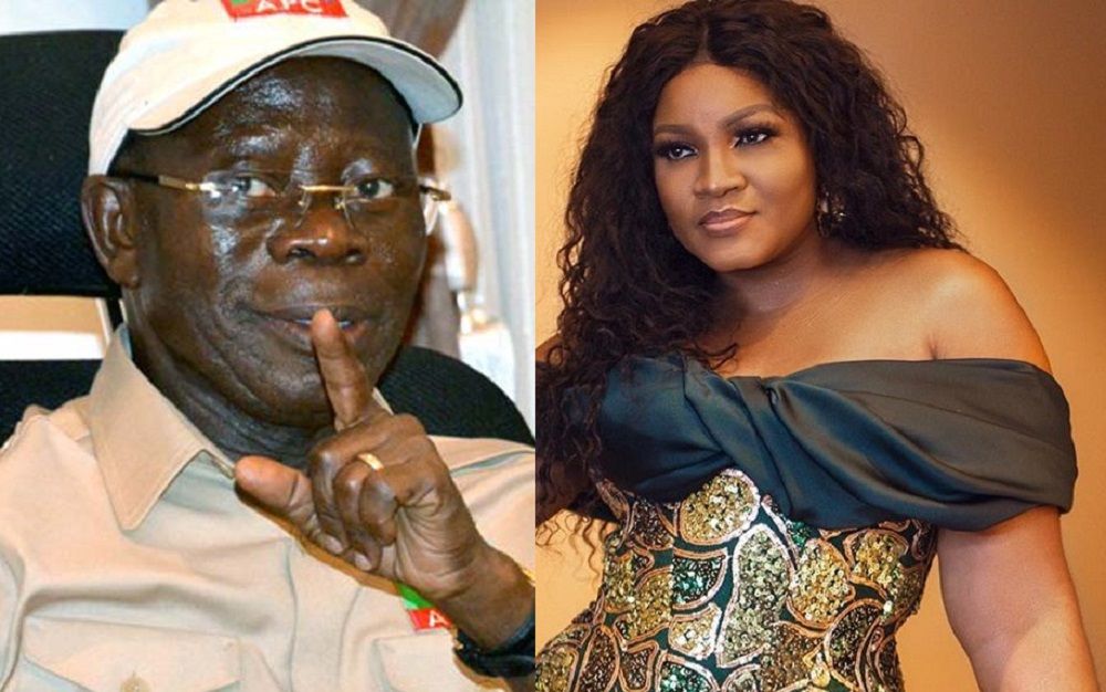 omotola's denial of Oshiomhole