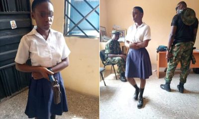 I Am A Member Of Sky Queen Confraternity, School Girl Nabbed With Gun In Classroom Confesses