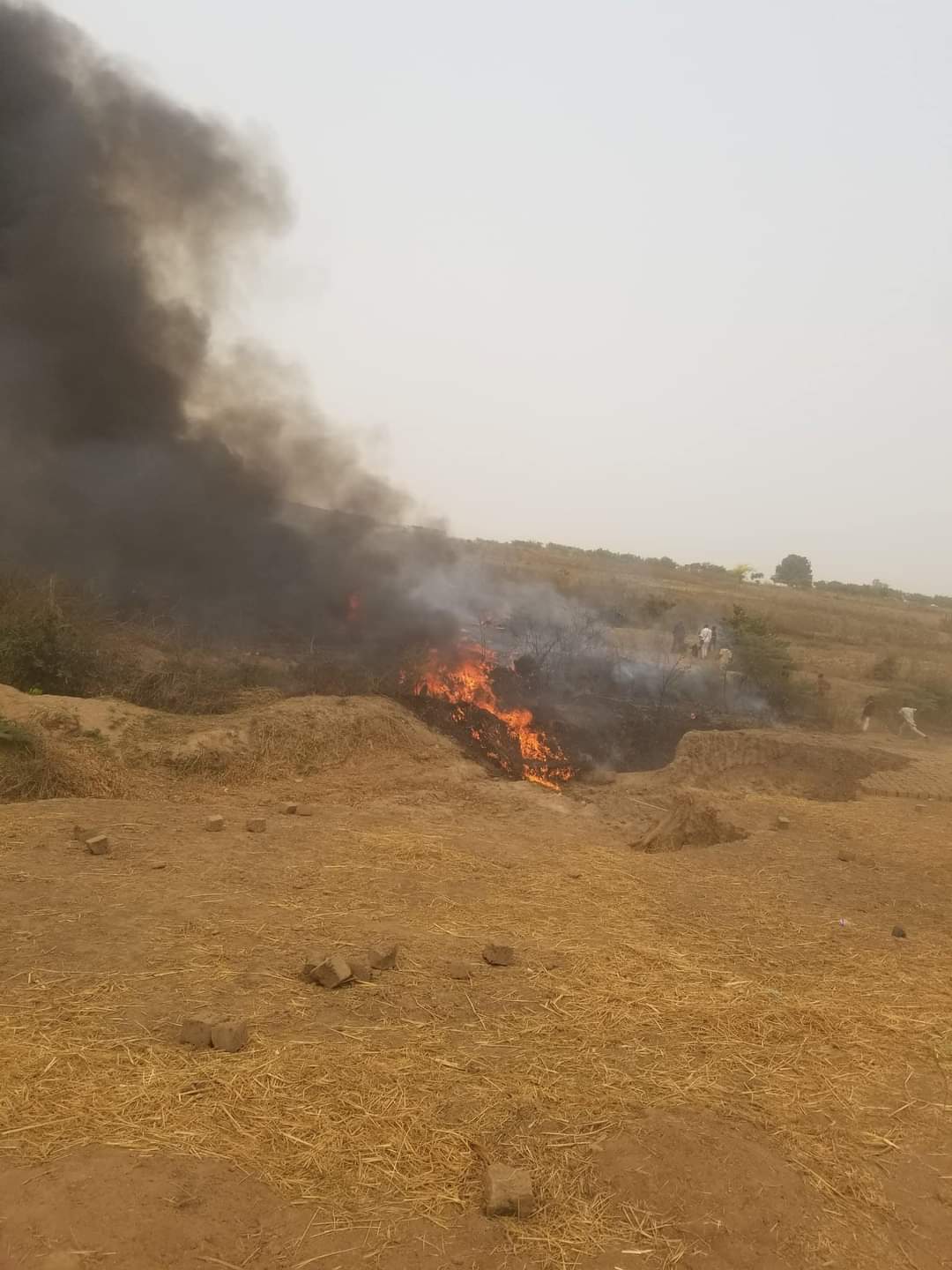 UPDATED: Military Aircraft Crashes Near Nnamdi Azikiwe Airport, Abuja [Video]