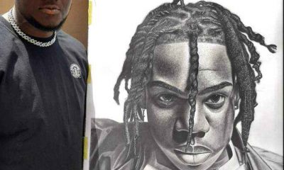 Rema Gifts Artist The Sum Of N200k For Drawing A Pencil Sketch Of Him
