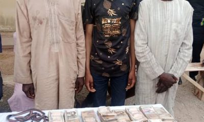 Police Arrest Three Members Of A Notorious Bandit Syndicate In Katsina, Recover N3.6m Ransom
