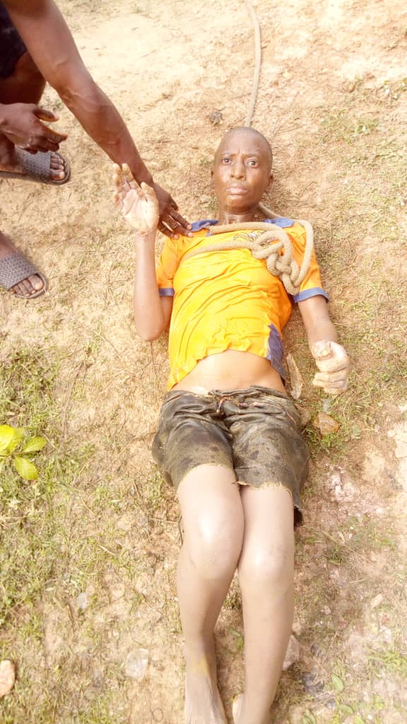 How Woman Was Rescued After Jumping Into Well In Osun