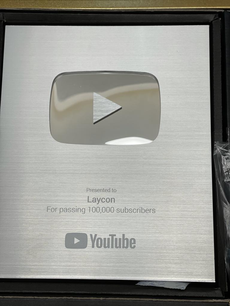 Reactions As Laycon Gets YouTube’s Silver Play Button