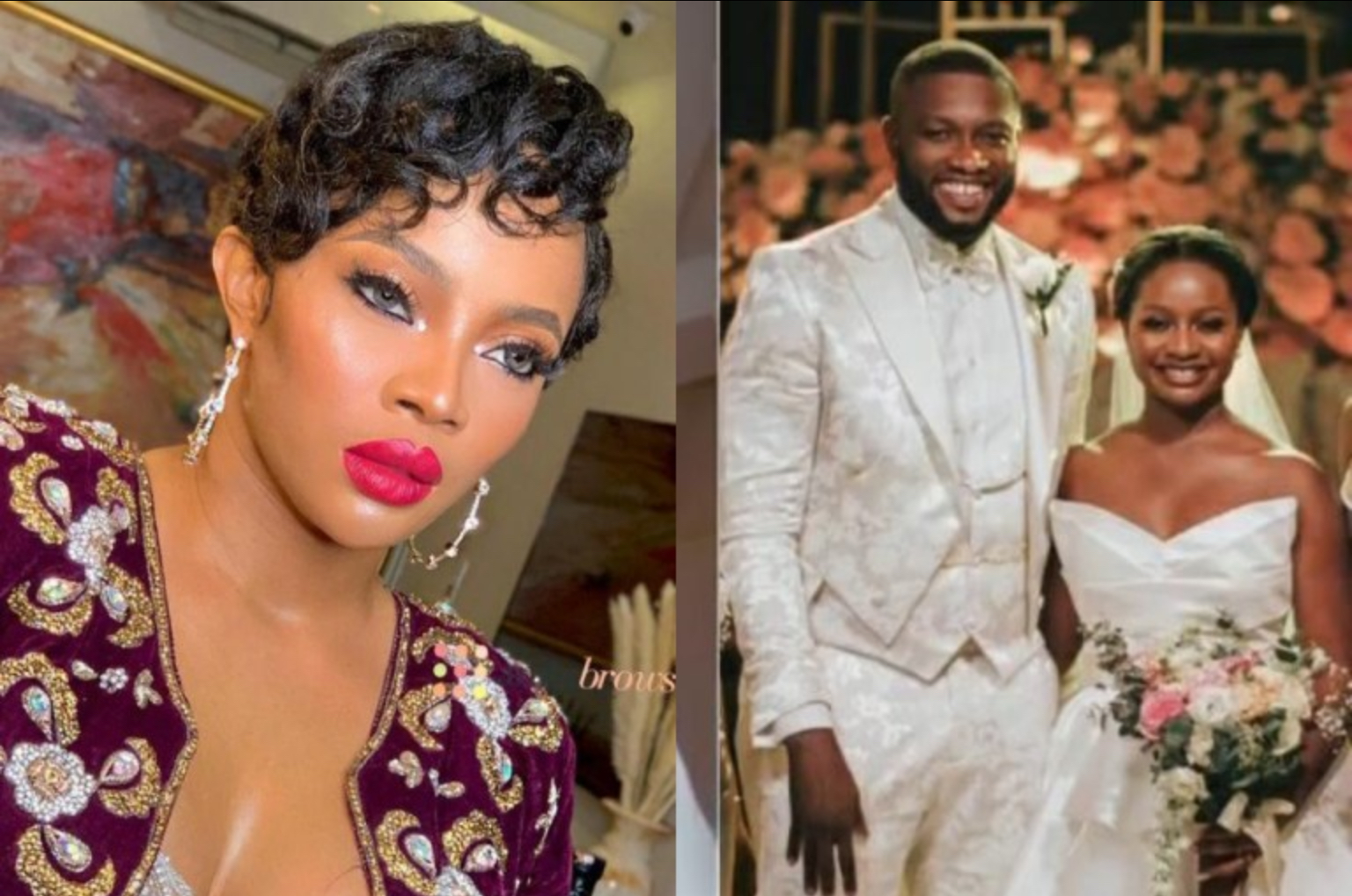 Toke Makinwa Speaks On The Collapse Of Anita Brows’s Marriage