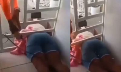Lady Gets Trapped Whilst Trying To Sneak Into The House To Check If Her Man Was Cheating