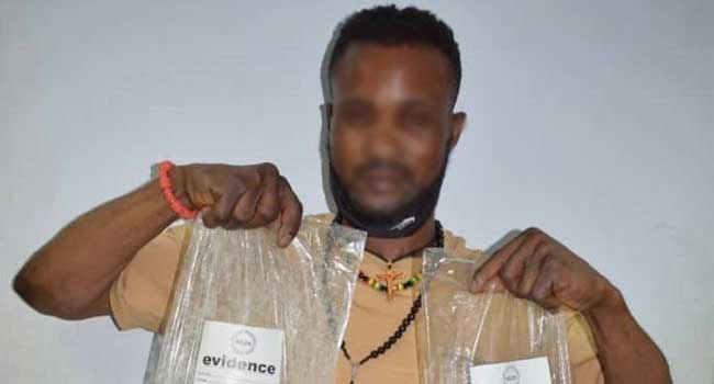 NDLEA Arrests Suspected Trafficker With ₦564m Worth Of Heroin At Abuja Airport