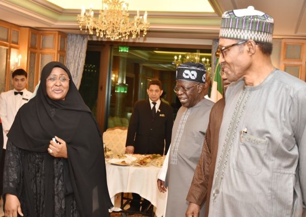 Buhari Absent As Tinubu Showers Praises On His Wife, Aisha At Presidential Villa