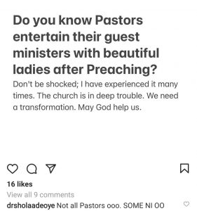 How Pastors Entertain Guest Ministers With Women 