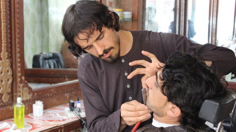 Taliban beards barbers