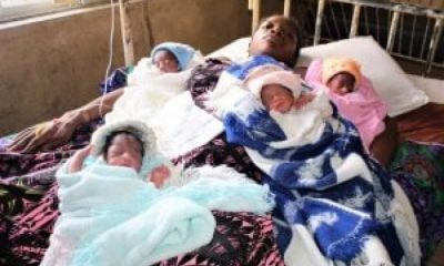 Lagos woman quadruplets