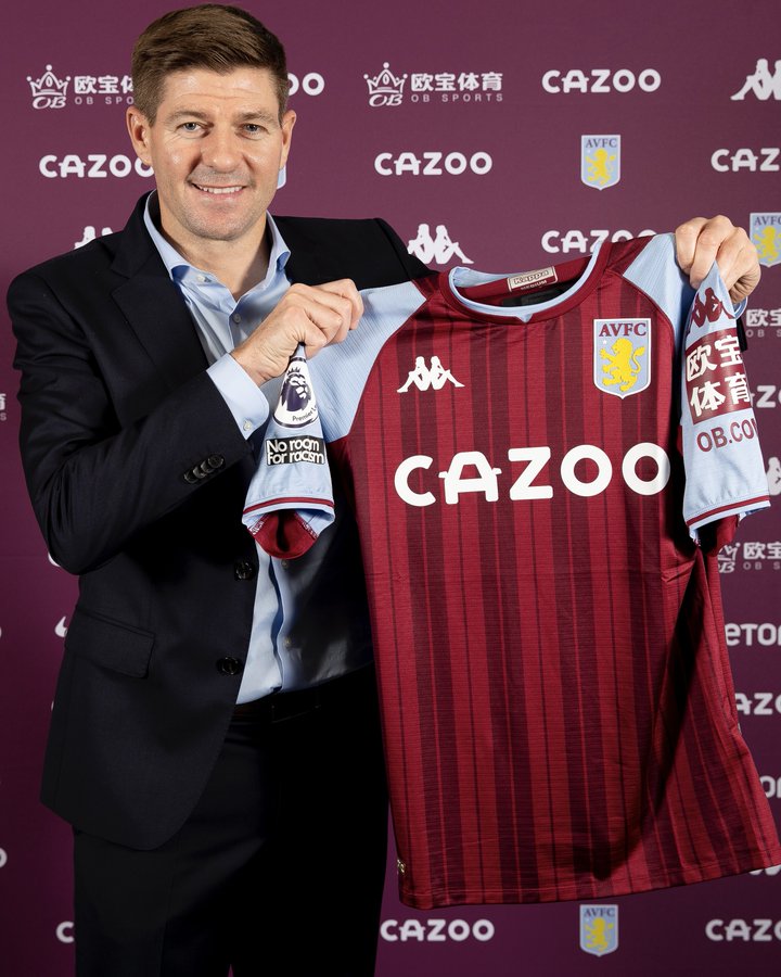 Aston Villa Confirm Steven Gerrard As New Manager