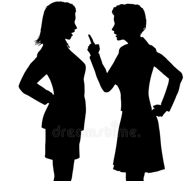 two female lawyers fighting