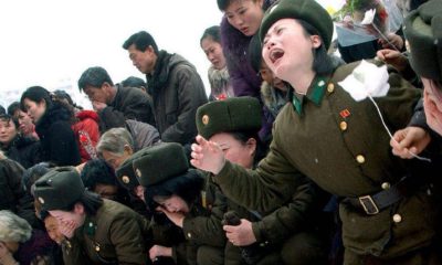 North Korea laughing