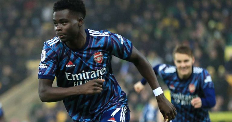 Saka Hits Brace, As Arsenal Thrash Norwich 5-0