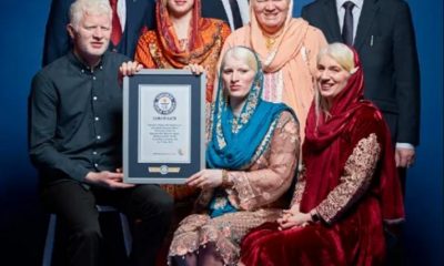 A British family of six brothers and sisters with albinism was awarded a Guinness World Record in the category of most albino siblings.