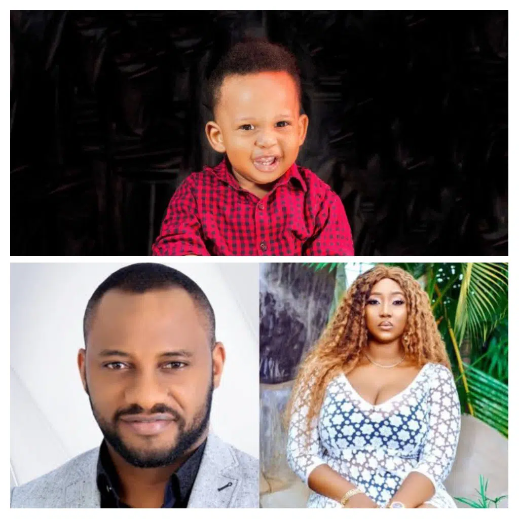 Judy, Son and Yul Edochie