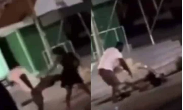 public beating of girlfriend