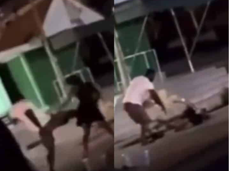public beating of girlfriend