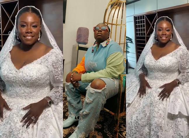 Teni Teases Fans With Wedding Pictures - Green White Green