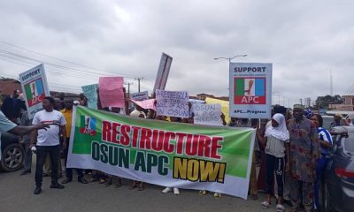 Aregbesola supporters protest