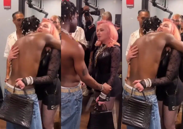 American pop star, Madonna hugs Rema as she hails him [Video]