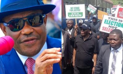 wike PDP protest in Abuja