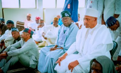 Buhari Receives Tinubu At Aso Villa After Praying Together In Presidential Mosque