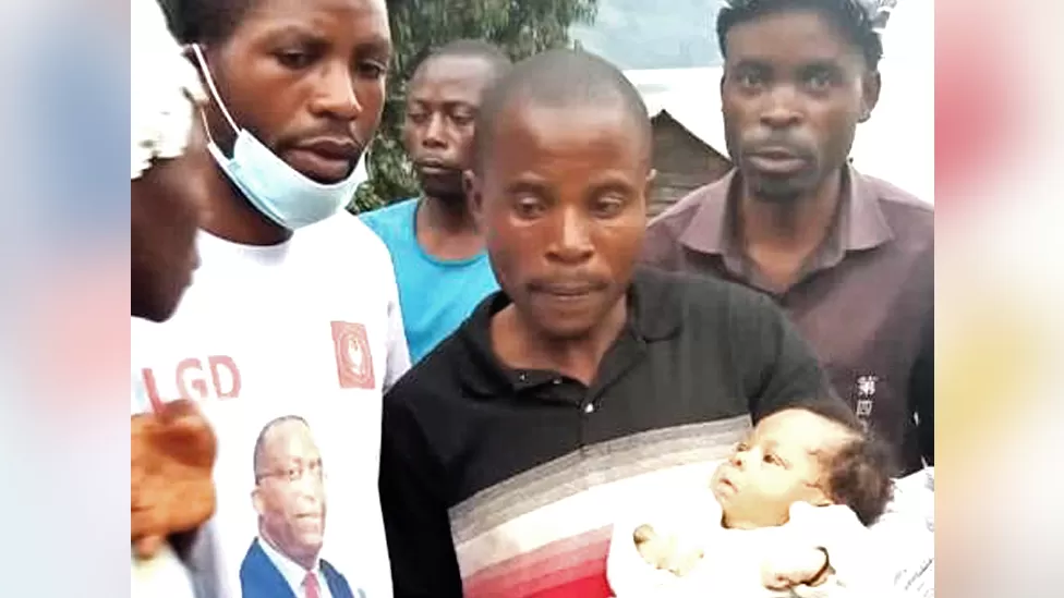 floating babies rescued from flood