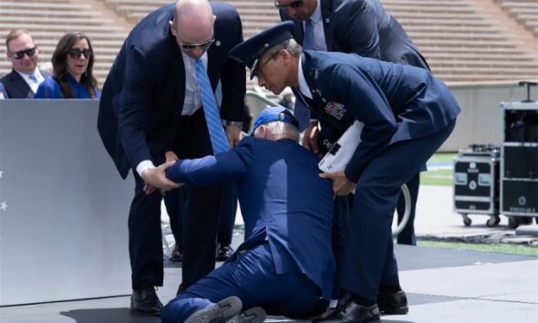 Biden falls