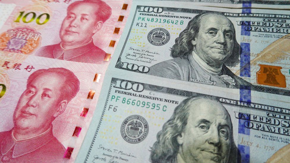 Yuan dollars monday