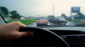 Driving in rain