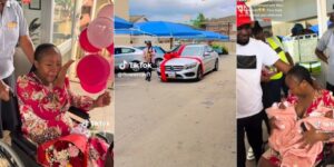 Benz gift for twins delivery