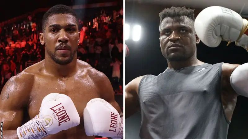 Anthony Joshua and Ngannou