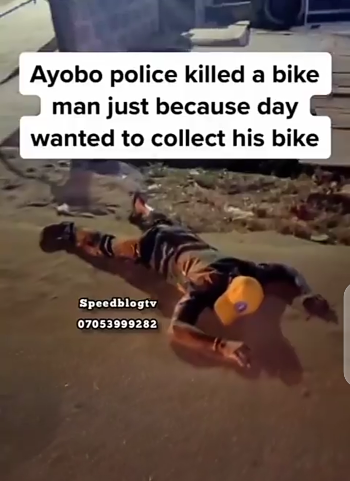 Bike man Killed by Police