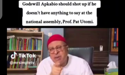 Prof Utomi to Apkabio