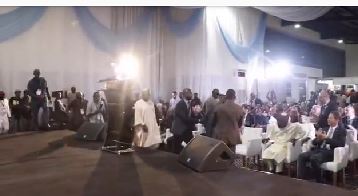 Obasanjo jumping off stage surprise many