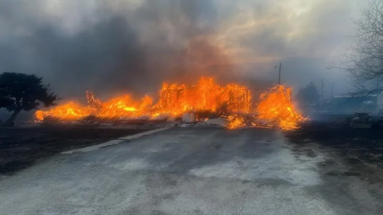 Fire in texas