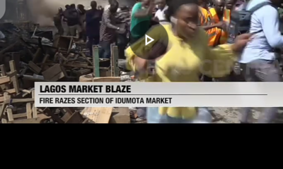 Horrific moment building collapsed behind Reporter, Adesewa