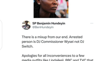Police clarifies DJ Wysei was arrested not DJ Switch
