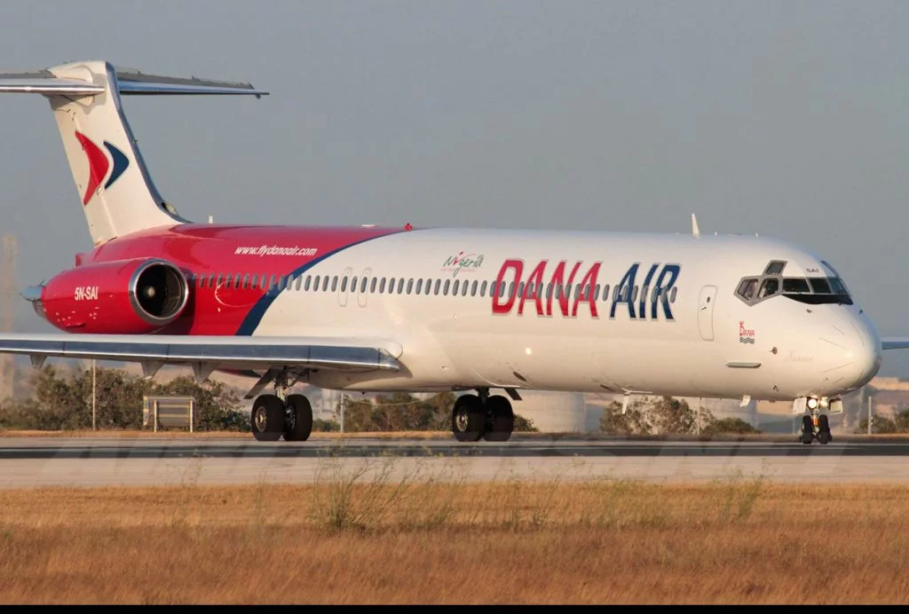 Dana Air workers following suspension