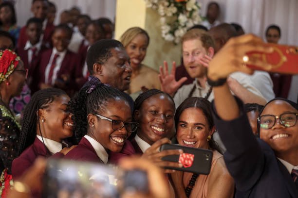 Prince Harry, Meghan Visit Abuja School (Video)