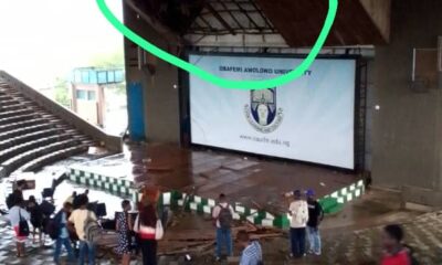 Many students injured from rain storm OAU Lecture Theatre