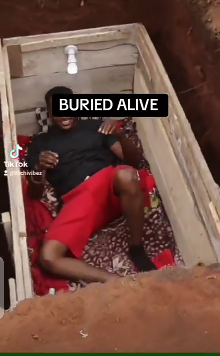 Young C takes up challenge to be buried alive for 24 hours