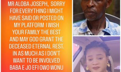 Karimot apologizes to Mr Joseph Aloba