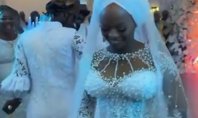 Lady stops groom from dancing with his bride at their wedding