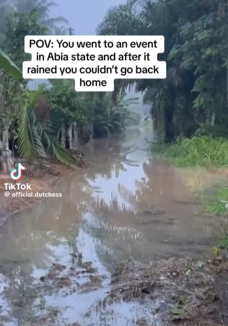 Abia road after it rained